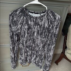 lululemon athletica Black and White Women's Top